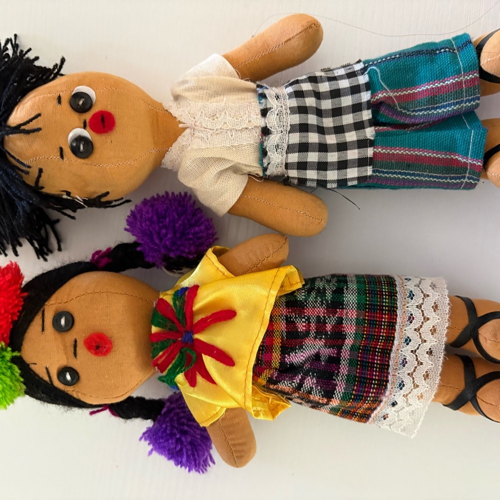 Colorful Handmade Dolls Set
